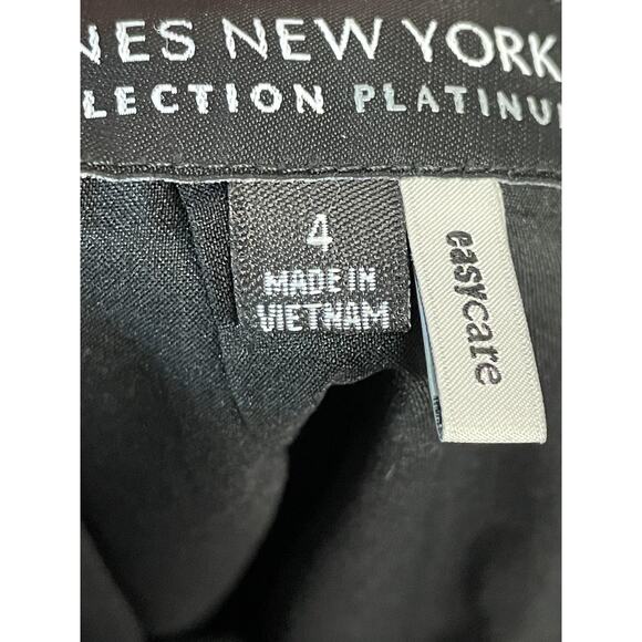 Jones New York Collection Platinum Skirt Womens 4 Black Pencil Stretch Easycare - Picture 9 of 13